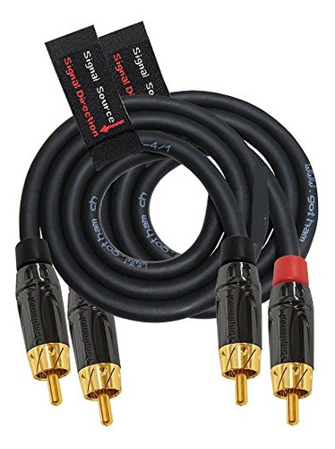 Gac 4 1 Negro Cable Audio Equilibrado Conector Pie Amphenol