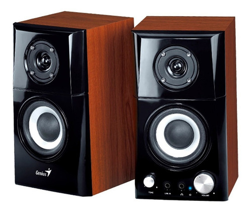 Parlantes Genius Sp-hf500a-ii 14w Entrada 3.5mm Madera Nnet