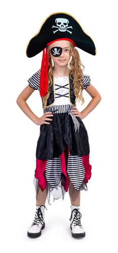 Dress Up America Disfraz De Pirata Para Niñas, Conjunto De.