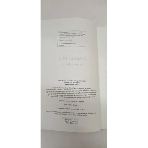 Creditos Uva - Otalora - Editorial Sudamericana - 1230 (Usado)