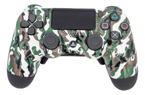 Controle Stelf Ps4 Jungle Camoo Casual Controle Sem Paddles