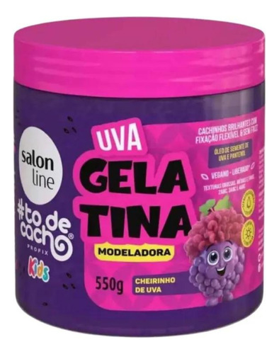 Gelatina Salon Line Kids Uva 550 Gr