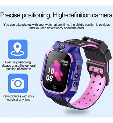 J Reloj Inteligente Para Niños Lbs Sos Call Chip Tracker
