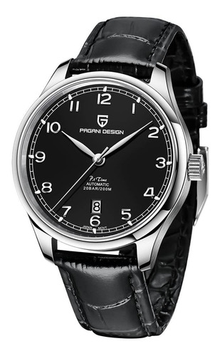 Reloj Hombre By Benyar Pd-ys003-0 Automático Pulso Negro En 