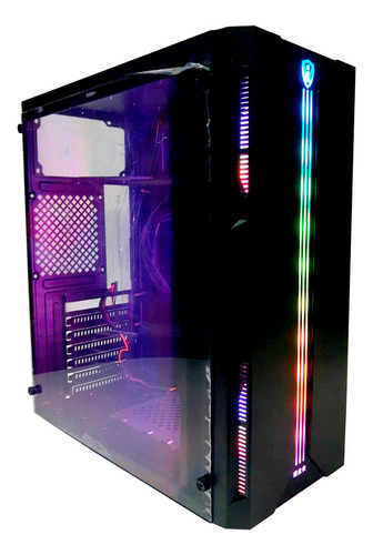 Gabinete Gamer Glass Mid Tower Con Cooler/ Rgb Atx-m-atx