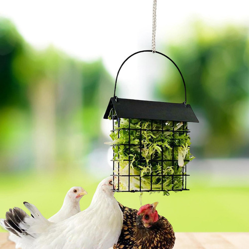 Comedero Colgante Sebo Jaula Soporte Para Gallinas Pollo