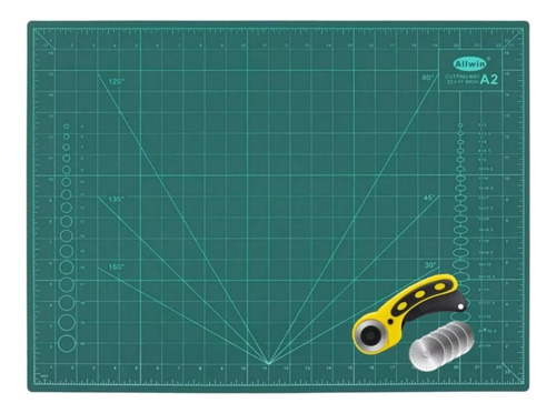 Tabla Base Para Corte 60x45cm + Cutter 45mm +5 Repuestos