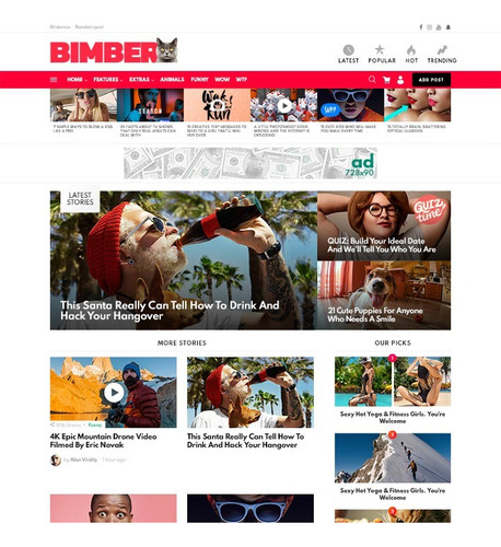 Tema Wordpress Bimber - Aumente Seus Lucros No Adsense