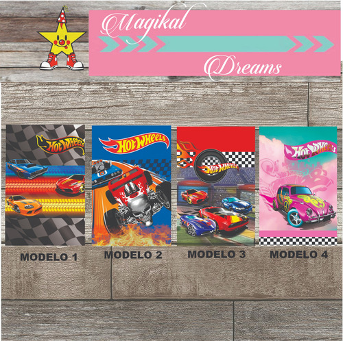 Libro Para Colorear Hot Weels Personalizado 30 Pz