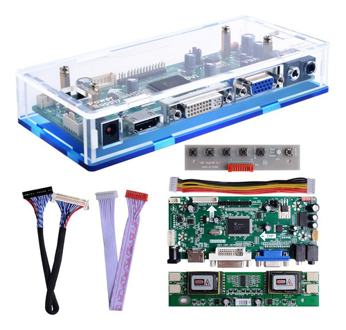 Geeekpi Nt68676 Kit De Estuche, Hdmi+vga+dvi+controlador Lcd