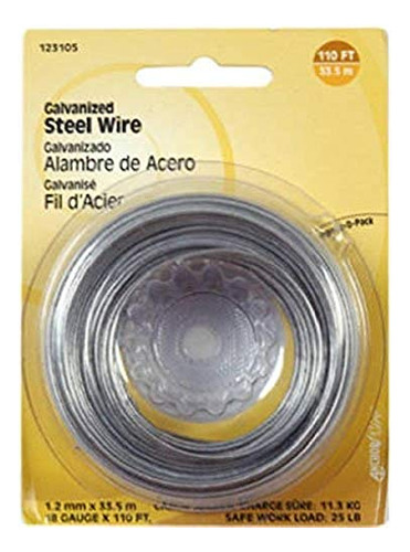 123130 16 Gauge Galvanized Steel Wire, 25-feet, 1-pack,...