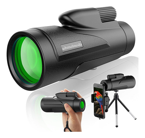 Monocular Impermeable 10x42 Con Tripode Y Clip De Celular