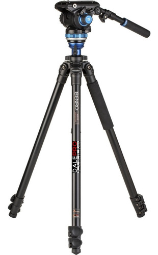 Tripé Benro Vídeo A2573fs6 P/ 6kg C/ Cabeça Hidráulica 1,78m