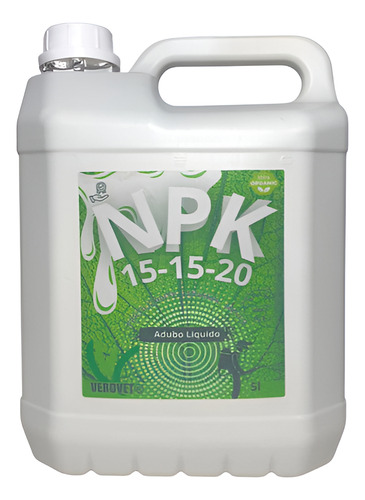 Adubo E Fertilizante Liquido Npk 20-10-10 5l Concentrado