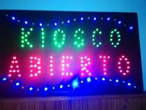 Comprar Cartel Led Kiosco Abierto Nacional