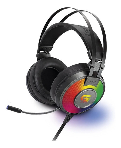 Headset Gamer Com Luzes Rgb G Pro H3+ Ch 7.1 Cinza Fortrek 