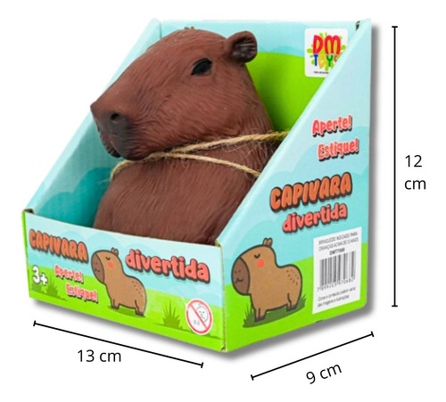 Capivara Borracha Anti Stress Estica Squishy Flexivel Brinde