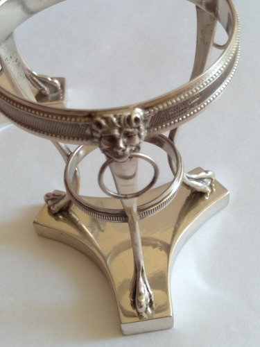 Imagen 7 de 9 de Base Plata Tiffany & Co Dos Niveles Con Mascarones Leones
