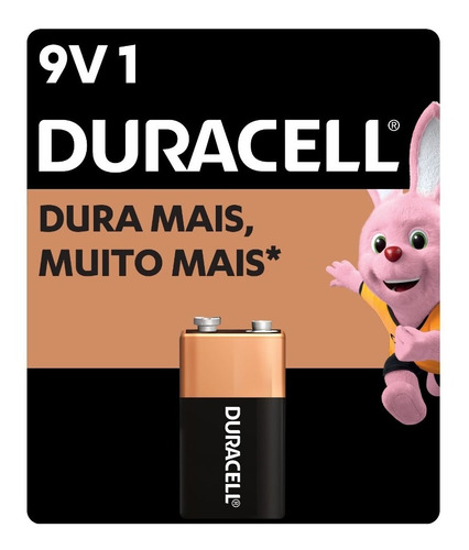 Pilha Duracell Coppertop 9v Retangular - Unidade