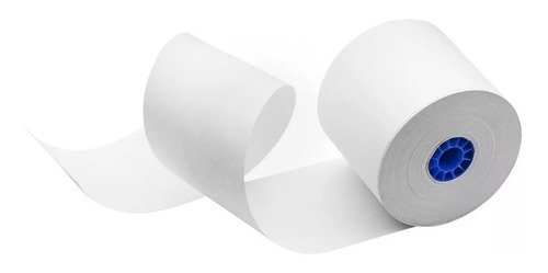 20 Rollos Papel Térmico 80x70 Impresora 80mm Negro Con Iva Color Blanco