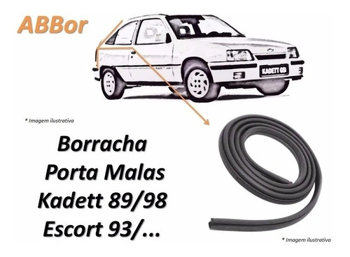 Borracha Porta Malas Escort 93/... Kadett 89/98 Corolla 03/.