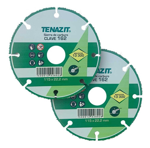 2 Sierras De Carburo De Tungsteno Tenazit 4-1/2x7/8puLG