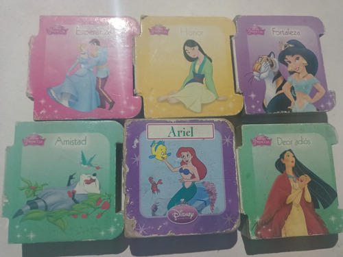 Mini Libros Princesas Disney Vintage  Ensamblables Lote De 6