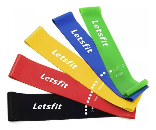 Bandas Para Entrenamiento De Resistencia Letsfit 