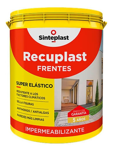 Recuplast Frentes Impermeabilizante 6 X 1lt Lts Bco Universo