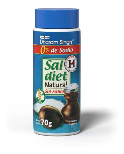 Sal Sin Sodio Natural Diet Dharam Singh X 70 Grs