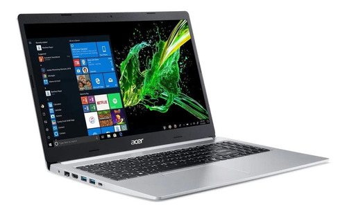 Imagem 1 de 5 de Notebook Acer Aspire 5 A515-54 prateada 15.6", Intel Core i5 10210U  8GB de RAM 512GB SSD, Intel UHD Graphics 620 60 Hz 1920x1080px Windows 10 Home