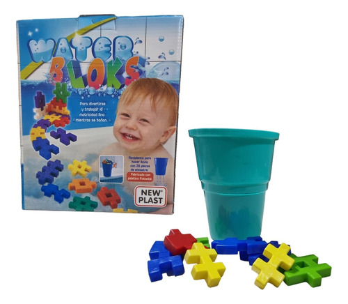 Juego Bloques Baño Water Bloks New Plast Casa Valente