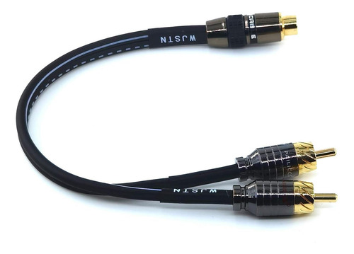 Wjstn Rca Splitter 1 Hembra 2 Adaptador Rca Y Subwoofer Mach