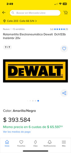Dewalt Dch133b Inalámbr 20v