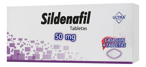 Sildenafil Disfunción Sexual Ultra 4 Tabletas 50 Mg