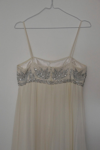 Vestido Largo De Fiesta Blanco Importado Usa