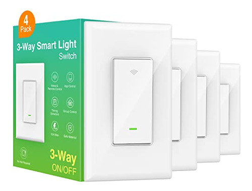 Luz Smart Switch Ghome Smart Wi-fi De 3 Vías Con Alexa Googl