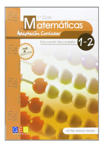 Libro: Matematicas 1º-2º Eso. Jimenez Hornero, Maria Del Pil