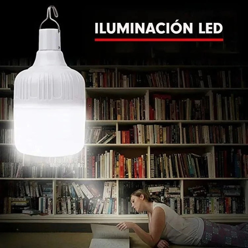 3 Lamparas Linterna Luz Led Nocturna Camping Casa Recargable