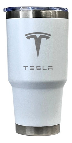 Termo Personalizado Marca De Auto Tesla 30 Oz - Acero Inox