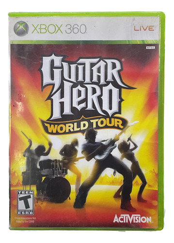 Guitar Hero World Tour Xbox 360 Original Funcional (Reacondicionado)