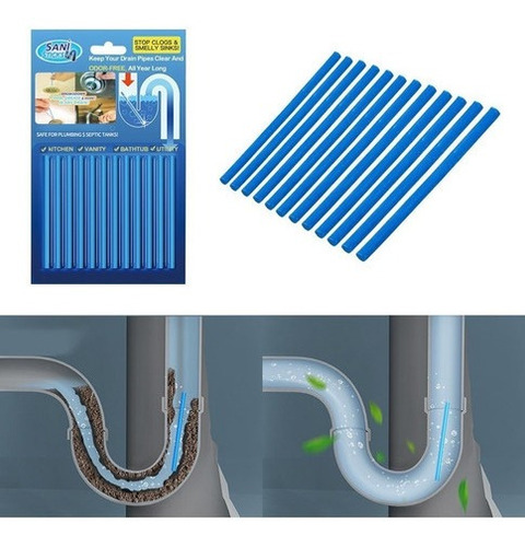 Imagem 6 de 10 de 3pc Desentupir Pias Ralos Lavabos Dutos Tubos Calhas
