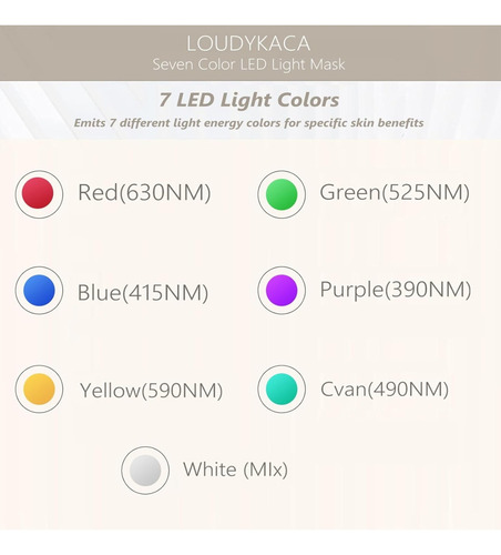 Mascara Led Facial Profesional 7 Colores