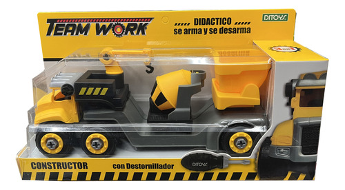 Camion Didactico Team Work 3 En 1 Arma Y Desarma Cod 2633