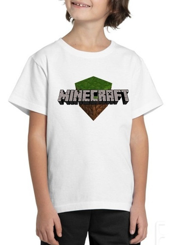 Polera Niño Manga Corta Minecraft Iii