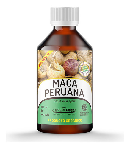100ml De Tintura De Maca Peruana 100% Orgánica