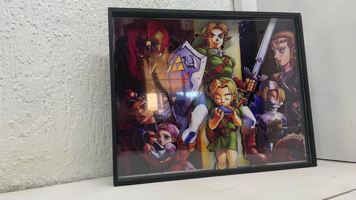 Cuadro 3d (shadow Box) The Legend Of Zelda Ocarina Of Time