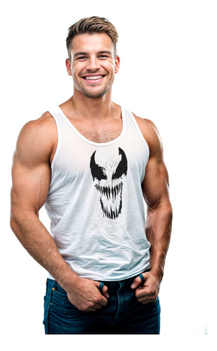 Camiseta Tank Top P/hombre Estampada P/gym Fitness Venom