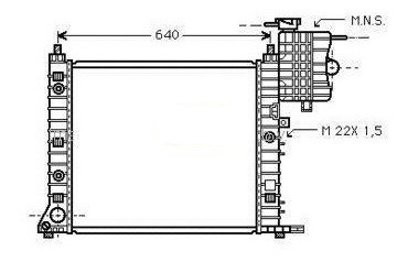 Radiador Mercedes Benz Vito 113/108 D/110 Td C/automatica