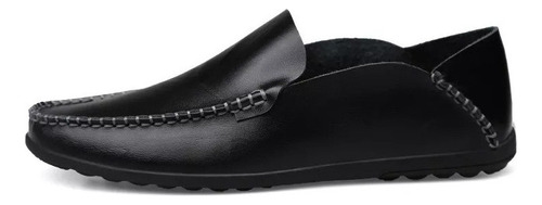 Mocasines Casuales Para Hombre Zapatos De Cuero Sin Cordones